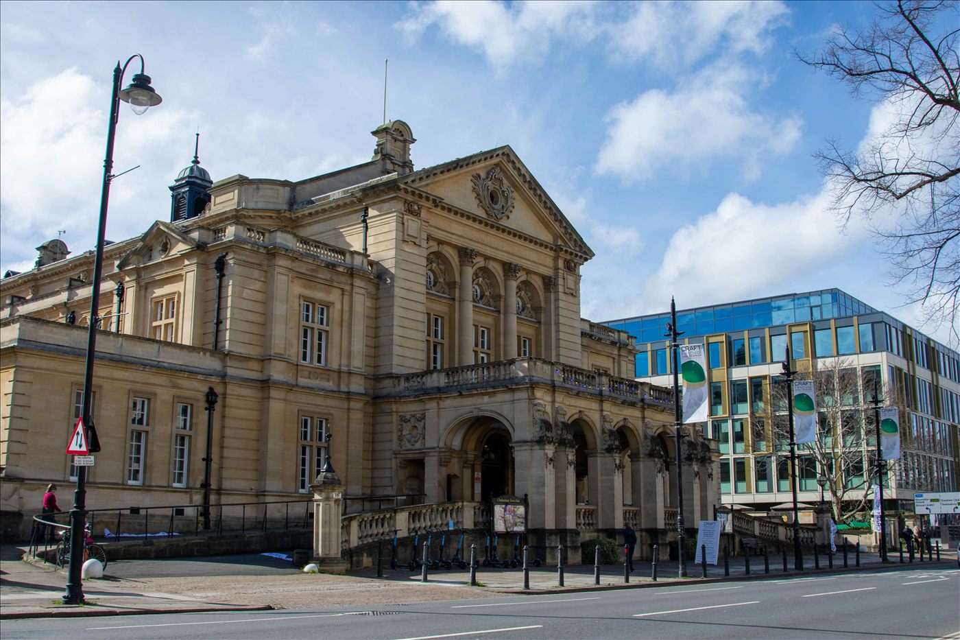Civic government building facade